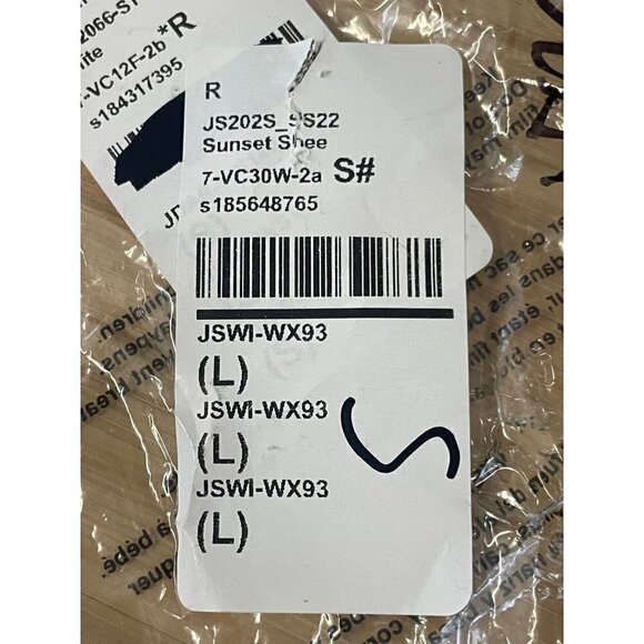 JADE SWIM Bare Minimum Bikini Bottom Sunset Sheen Womens Size Large - Picture 9 of 10